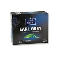 Крепкий чай черный с бергамотом в пакетиках Lord Nelson Earl Grey Strong, 75 шт., Польша