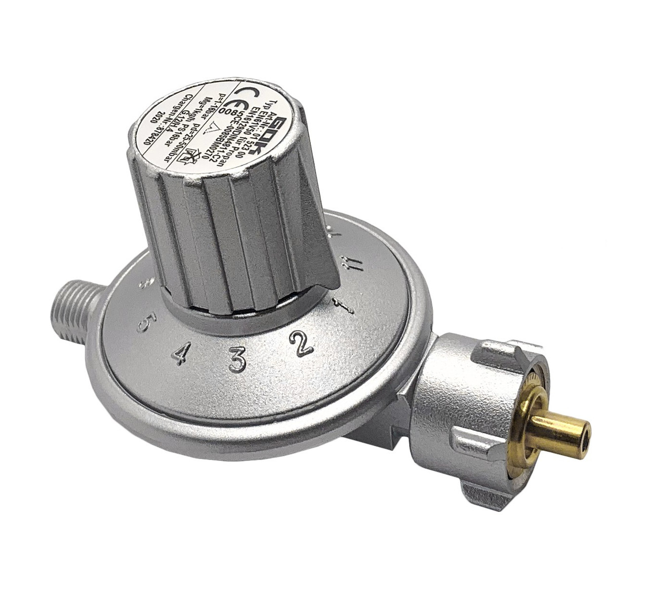 Регулятор тиску газу GOK 1кг/год 25-50мбар KLFxG1/4LH-KN 11, фото 1
