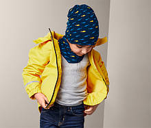 Комплект Якісна дитяча бавовняна двостороння шапочка+шарфік від tcm tchibo (Чібо), Німеччина