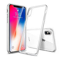 Прозрачный силиконовый чехол на IPhone X / Xs / чехол-накладка на айфон X / Xс