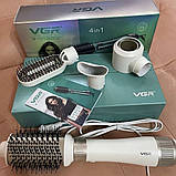 Фен-щітка для волосся VGR професійний повітряний стайлер V-493 4в1, фото 2