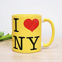 Чашка I love New York (Жовта)