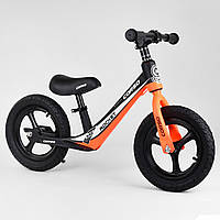 Детский стильный велобег Corso колесо 12" надувные магниевая рама магниевые диски спортивный беговел