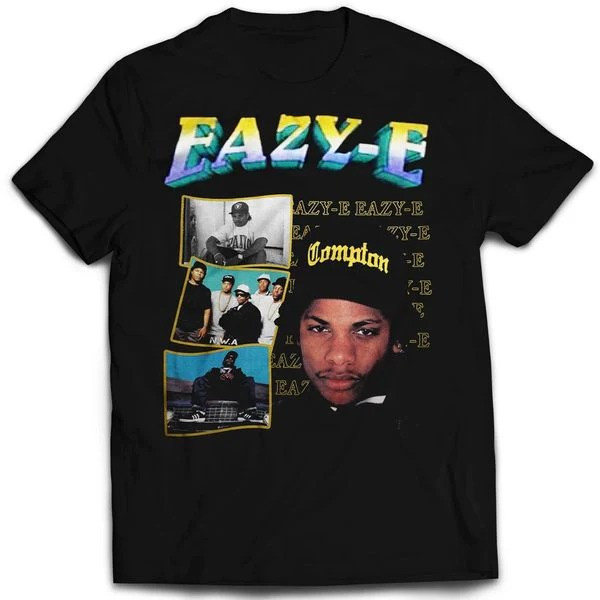 Футболка чорна Eazy-E Vintage Look T-Shirt XS, фото 1