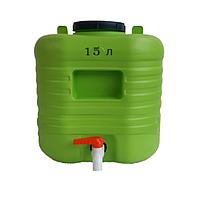 Рукомийник навісний дачний пластиковий 15 л бак для води вуличний з краном для дачі (shad-РУК15 (425)) USE