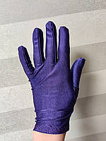Женские стрейч-атласные перчатки. СИРЕНЕВЫЙ цвет. Размер универсальный.