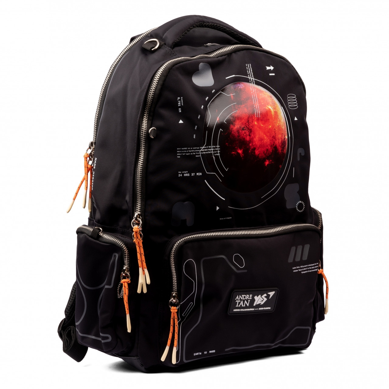 Рюкзак підлітковий YES T-131 YES by Andre Tan Space black 46х31х14 см, 20 л, чорний (559051)