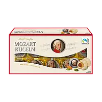 Шоколадные марципановые конфеты в белом шоколаде Mozart Kugeln, 200г (Австрия)