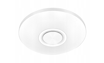 Світлодіодний світильник стельовий RGB Smartled 2645 круглий Bluetooth динамік 60 Вт + пульт, фото 3