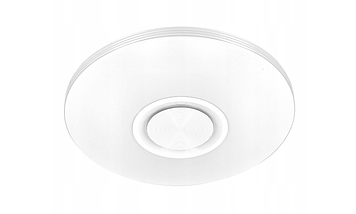 Світлодіодний світильник стельовий RGB Smartled 2645 круглий Bluetooth динамік 60 Вт + пульт, фото 6