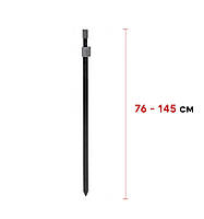 Телескопическая усиленная стойка Carp Zoom Black Power Bankstick 76-145 cm