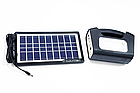 Портативна станція для заряджання GD 8017 Smart з 3 лампами, сонячною панеллю | Портативний зарядний пристрій, фото 8