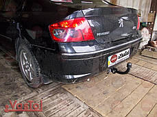Фаркоп Peugeot 407 седан 2004-2008 (Пежо 407) без підрізу бампера, фото 3