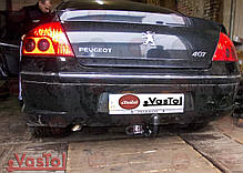 Фаркоп Peugeot 407 седан 2004-2008 (Пежо 407) без підрізу бампера, фото 5