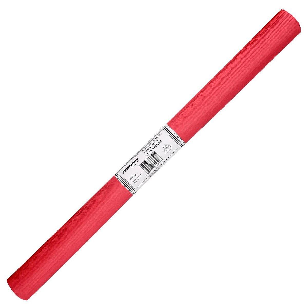 Папір тишью BestTotal червоний 50*70 см 30 аркушів, фото 1