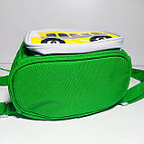 Рюкзак дитячий для хлопчика зелений з кишенею, фото 4