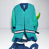 Рюкзак дитячий бірюзовий з динозавром, фото 2