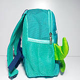 Рюкзак дитячий бірюзовий з динозавром, фото 3