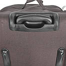 Велика Дорожня сумка на колесах 76см, Дорожня сумка 110л, Сумка на колесах 76х40х38см Коричнева, фото 3