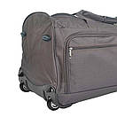 Велика Дорожня сумка на колесах 76см, Дорожня сумка 110л, Сумка на колесах 76х40х38см Коричнева, фото 4