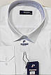 Сорочка чоловіча батальна Passero vd-0112 біла однотонна класична, чоловічі сорочки великих розмірів, фото 8
