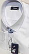 Сорочка чоловіча батальна Passero vd-0112 біла однотонна класична, чоловічі сорочки великих розмірів, фото 6