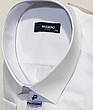Сорочка чоловіча батальна Passero vd-0112 біла однотонна класична, чоловічі сорочки великих розмірів, фото 7