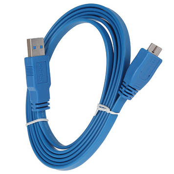 Кабель USB 3.0 A male to Micro USB Super Slim  (60 см) New Flat Cable for external Hard Disk