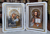 Венчальная пара Вседержитель и Казанская Пр. Богородица (под серебро)