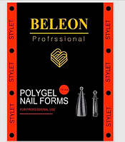 Верхні форми BELEON для нарощування нігтів — No6 Stylet 120 шт.