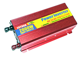 Перетворювач напруги інвертор Eryuan 2000W DC/AC 12V-220V Red (3_02573)