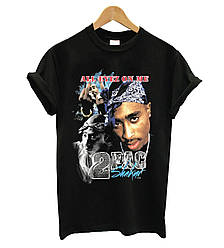 Футболка чорна Tupac ''All Eyez On Me'' Vintage Look T-Shirt