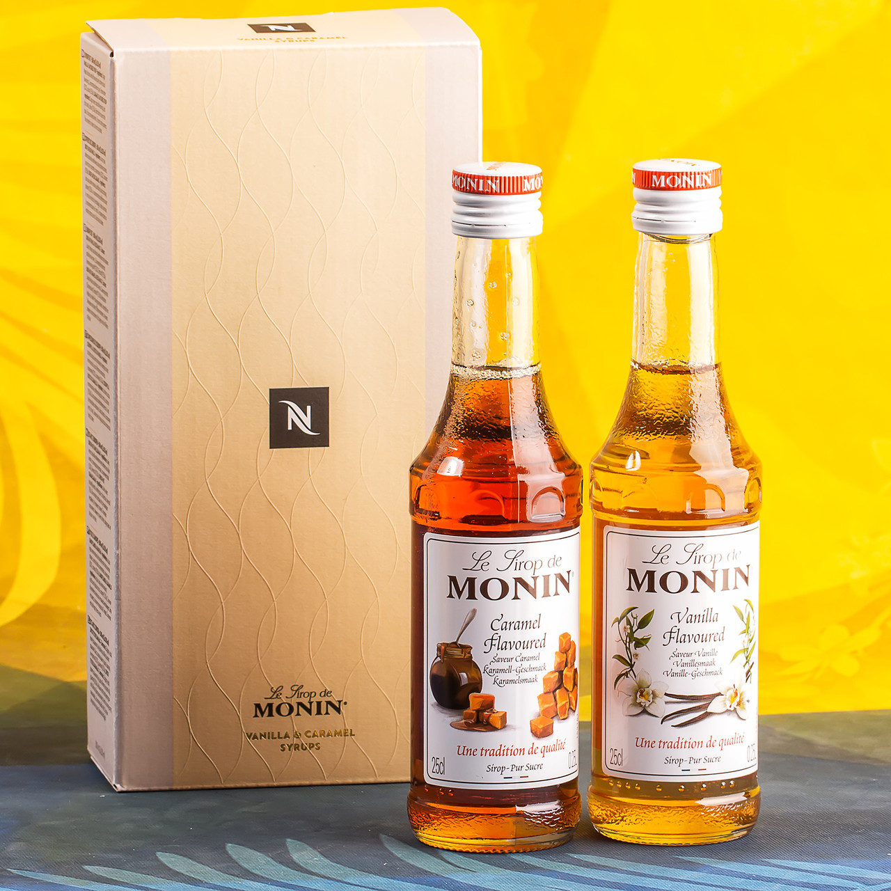 Набір сиропів Монін (MONIN) — Ваніль і Карамель