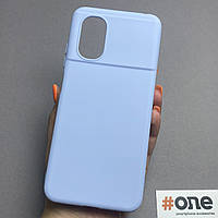Чехол для Xiaomi Poco M4 5G однотонный силиконовый чехол на телефон сяоми поко м4 5г нежно голубой pln