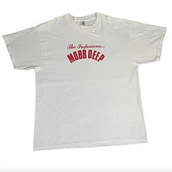 Футболка біла Mobb Deep ''Murda Muzik'' Vintage T-Shirt With Backprint XS