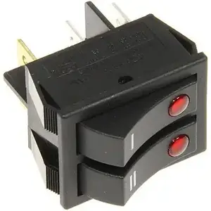 Кнопка здвоєна включення для масляного обігрівача Delonghi (5108007600) чорна