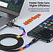 Кабель Toocki 6A USB Type C для Huawei Honor 100 Вт/66 Вт Зарядний пристрій швидкого заряджання USB C кабель, фото 3
