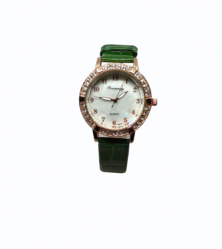 Жіночий наручний годинник Rinnandy Coral Green гурт
