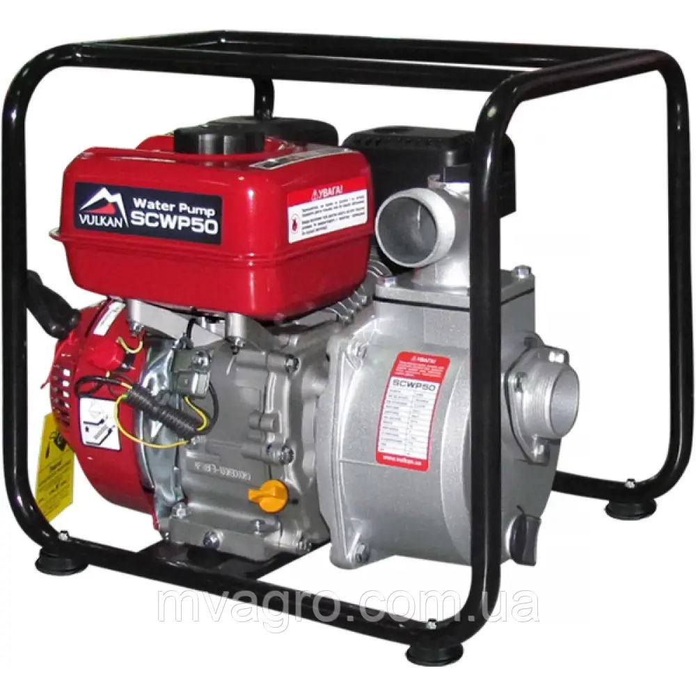 Мотопомпа бензинова Vulkan SCWP50 для чистої води, фото 1