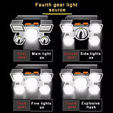 Акумуляторний ліхтар налобний 5 Core Led Rechargeable Headlamp, фото 4