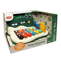 Дитячий ксилофон “Funny Xylophonist”, 3 кульки, молоточок, у коробці (RJ 6807), фото 3