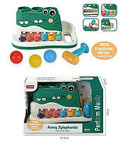 Дитячий ксилофон “Funny Xylophonist”, 3 кульки, молоточок, у коробці (RJ 6807), фото 4
