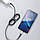 Кабель Baseus Horizotal Data Cable USB - Lightning 2.4A/1m (CALSP-B01) (Чорний), фото 3