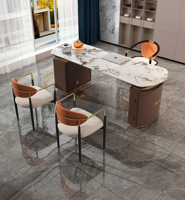 Офисный стол. Модель RD-1761 180 см, Стул + 2 гостевых стула (ID ...