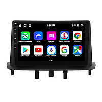 Go Андроїд магнітола штатна для Рено Меган 3 2008-2014 екран 9" 4/64Gb 4G Wi-Fi GPS Top