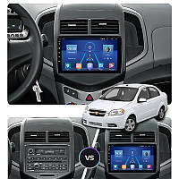 Go Андроид магнитола штатная для Chevrolet Sonic 1 2011-2016 экран 9" 4/32Gb 4G Wi-Fi GPS Top