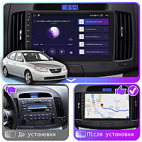 Go Штатная автомагнитола в машину для Hyundai Elantra 4 (HD) 2006-2011 экран 9" 4/64Gb 4G Wi-Fi GPS Top