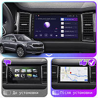 Go Андроид магнитола штатная для Skoda Kodiaq 1 Рестайлинг 2021-н.в. экран 10" 2/32Gb CarPlay 4G Wi-Fi GPS