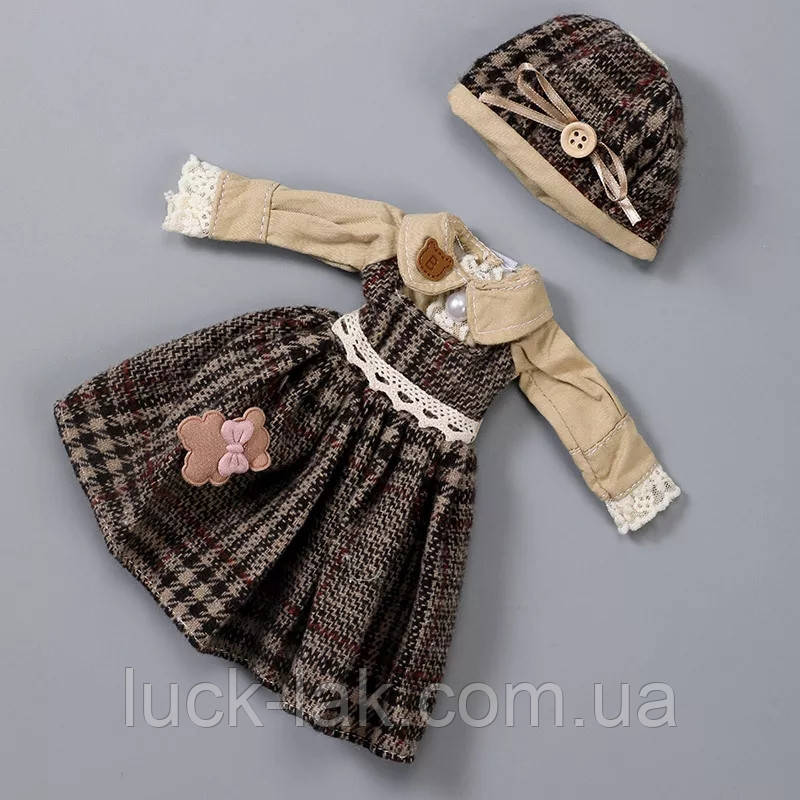 Плаття для ляльки 1/6 для шарнірної ляльки BJD 30 см натуральні тканини