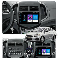 Go Андроид магнитола штатная для Chevrolet Sonic 1 2011-2016 экран 9" 2/32Gb Wi-Fi GPS Base